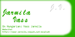 jarmila vass business card